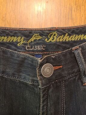 TOMMY BAHAMA DENIM 35 30 classic fit STRAIGHT LEG JEANS DARK BLUE Mens